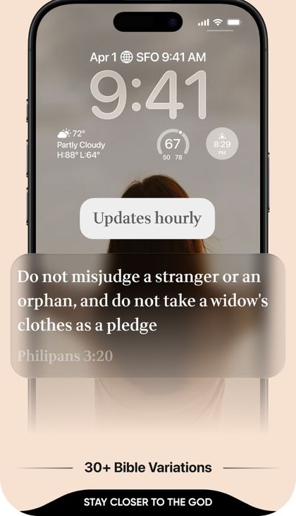 Lock Screen with a verse widget