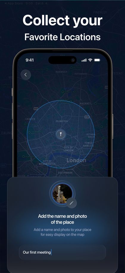 Adding a saved place on the map